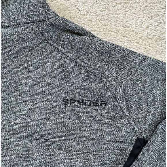 SPYDER Men's Outbound 1/2 Zip Midweight Core Pullover Sweater Men’s XL Gray - Picture 6 of 8